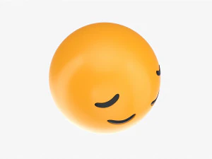 Emoji 038 Pensive 3D Model