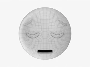 Emoji 038 Pensive 3D Model