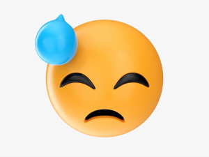 Emoji 039 With Cold Sweat Modelo 3D