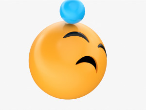 Emoji 039 With Cold Sweat 3D 模型