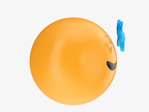 Emoji 040 Sleepy 3D Model