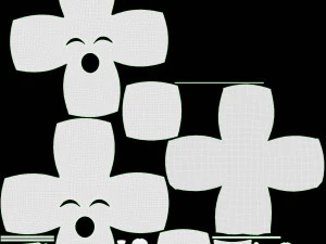 Emoji 041 Loudly Crying With Teardrops 3D Model