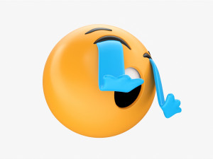 Emoji 042 Loudly Crying With Tears 3D Model