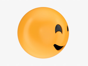 Emoji 043 Smiling With Smiling Eyes Modello 3D