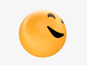 Emoji 043 Smiling With Smiling Eyes Modello 3D