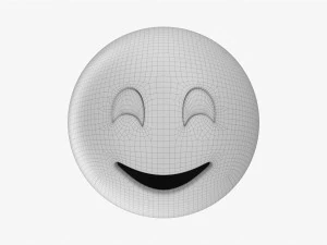 Emoji 043 Smiling With Smiling Eyes 3D Model