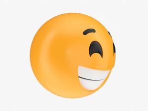 Emoji 045 Laughing With Smiling Eyes 3D Модель