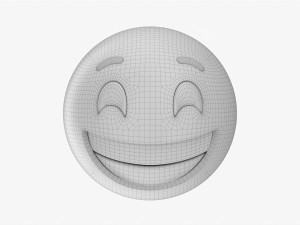 Emoji 045 Laughing With Smiling Eyes 3D Модель