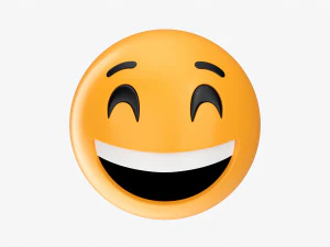 Emoji 046 웃는 눈으로 웃는다 3D 모델