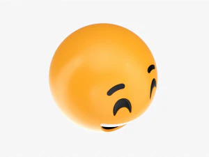 Emoji 046 Laughing With Smiling Eyes 3D Model