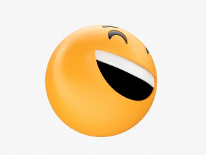 Emoji 046 Laughing With Smiling Eyes 3D Model