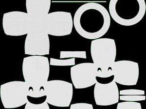 Emoji 048 Laughing With Smiling Eyes And Halo 3D Модель