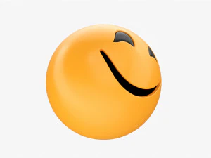 Emoji 049 Large Smiling With Smiling Eyes 3D Model