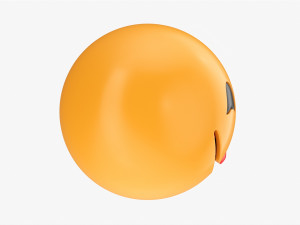 Emoji 051 Large Smiling With Smiling Eyes And Tongue Modelo 3D