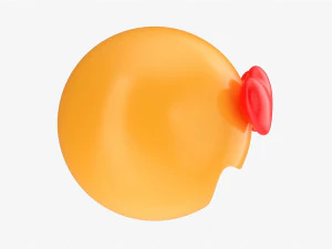 Emoji 052 Large Smiling With Heart Shaped Eyes 3D Model