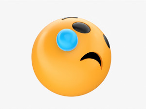 Emoji 053 Crying With Tear 3D Модель