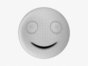 Emoji 054 Smiling 3D Model