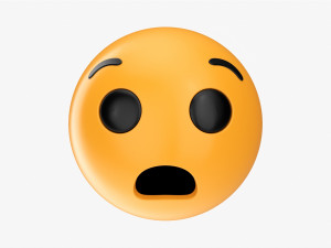 Emoji 055 Anguished 3D Model