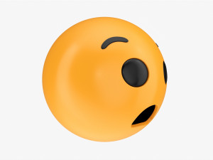 Emoji 055 Anguished 3D Model