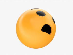 Emoji 055 Anguished 3D Model
