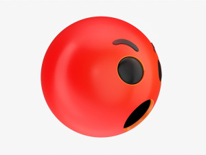 Emoji 058 Angry With Mouth Opened Model 3D
