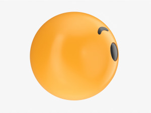 Emoji 060 Speechless Model 3D