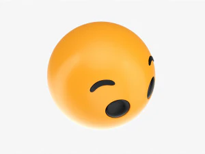 Emoji 060 Senza parole Modello 3D