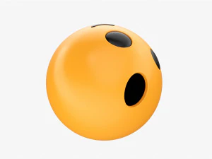 Emoji 060 Senza parole Modello 3D