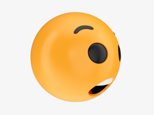 Emoji 061 Fearful 3D-Modell