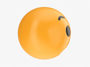 Emoji 061 Fearful 3D-Modell