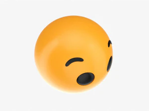 Emoji 061 Fearful 3D Model