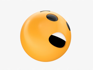 Emoji 061 Fearful 3D-Modell