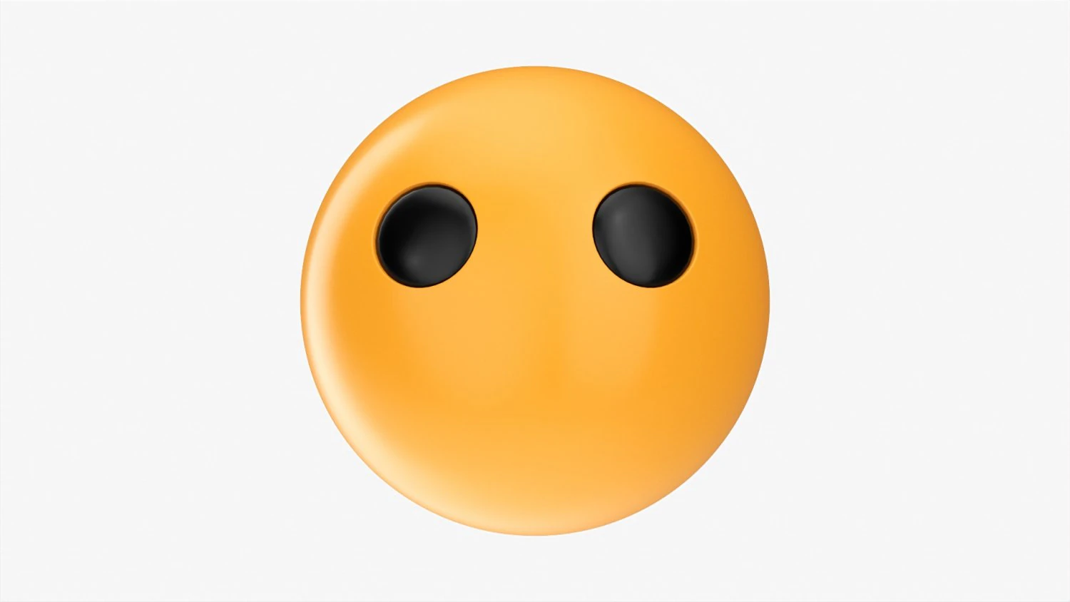 Emoji 062 Without Mouth 3D Model .c4d .max .obj .3ds .fbx .stl .blend 