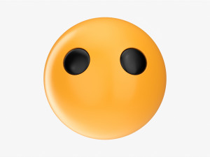 Emoji 062 Without Mouth 3D Model