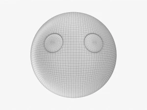 Emoji 062 Without Mouth 3D Model