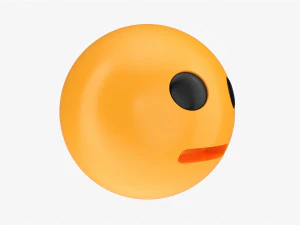 Emoji 064 Neutral 3D Model