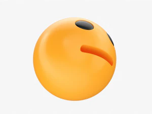 Emoji 064 Neutral 3D Model