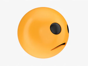 Emoji 066 confuso Modelo 3D