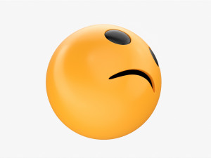 Emoji 066 Confused Model 3D