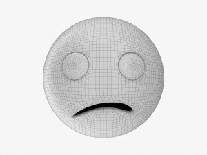 Emoji 066 Confused Model 3D