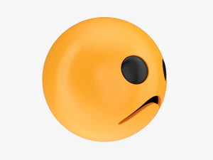 Emoji 067 Frowning 3D Model