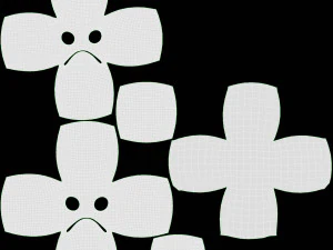Emoji 067 Frowning 3D Model