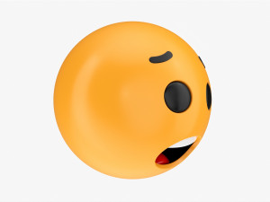 Emoji 070 Feared 3D Модель