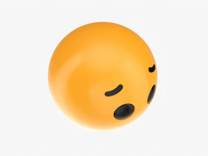 Emoji 070 Feared 3D Model