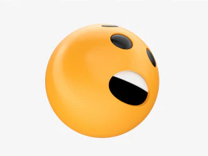 Emoji 070 Feared 3D Model