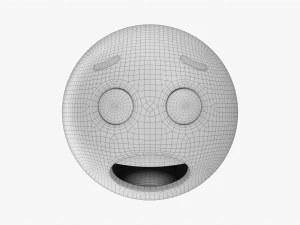 Emoji 070 Feared 3D Model