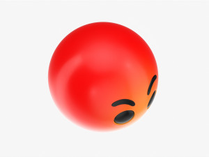 Emoji 071 Angry Modelo 3D