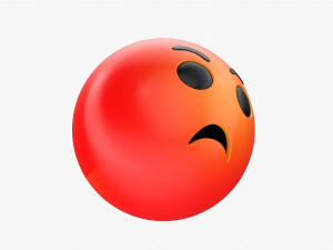 Emoji 071 Angry Modelo 3D