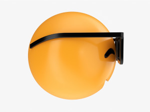 Emoji 076 Smiling With Glasses Model 3D