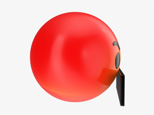 Emoji 078 Angry With Mouth Covered 3D 模型